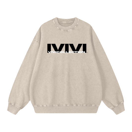 Acid Wash Oversize Sweatshirt - 360 GSM